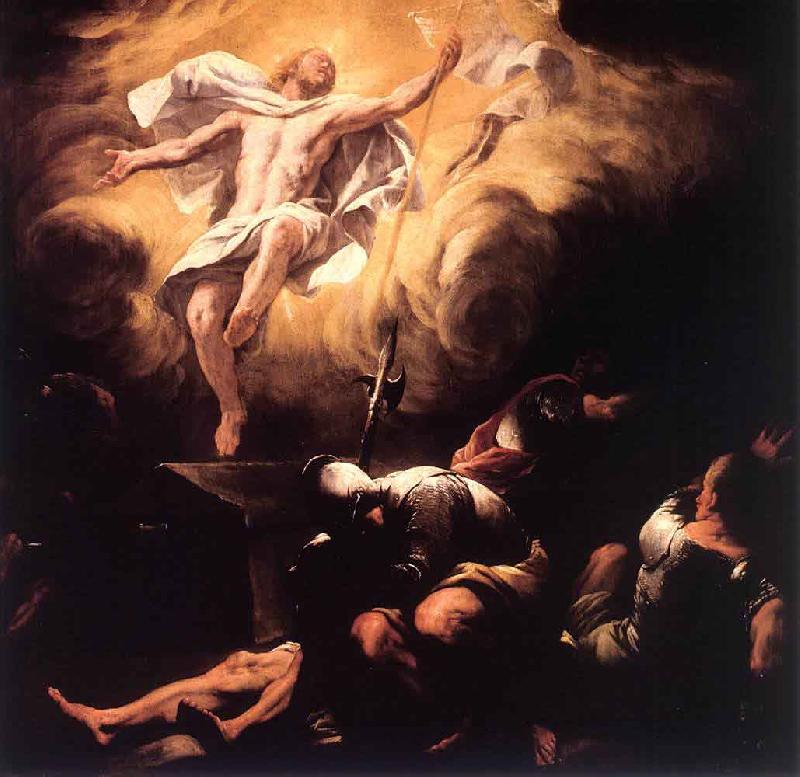 Luca  Giordano The Resurrection oil painting image
